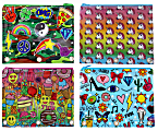 Inkology Corey Paige Binder Pencil Pouches, 8" x 10", Assorted Designs, Pack Of 8 Pouches 1 thumbnail image