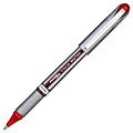 Pentel EnerGel NV Liquid Gel Stick Pen - Medium Point Type - 0.7 mm Point Size - Red Gel-based Ink - Gray Barrel - 1 Each