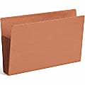 Smead® TUFF® Pocket File Pockets, End-Tab, Legal Size, 7" Expansion, 30% Recycled, Red, Box Of 5