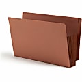 Smead® TUFF® Pocket File Pockets, End-Tab, Legal Size, 7" Expansion, 30% Recycled, Red, Box Of 5 1 thumbnail image