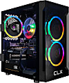 CLX SET Gaming Desktop PC, AMD Ryzen 7, 16GB Memory, 500GB Solid State Drive/2TB Hard Drive, Windows® 11, Radeon RX 6600 8GB GDDR6 Graphics