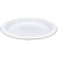 Genuine Joe 10 1/4" Plastic Plates, White, Pack Of 125