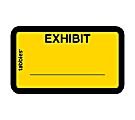 Tabbies Color-coded Legal Exhibit Labels, TAB58090, 1 5/8"W x 1"L, Yellow, Pack Of 252 1 thumbnail image