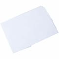 Genuine Joe Plastic Round Table Covers, 48"-60" Diameter, White, Pack Of 6