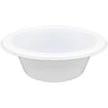 Genuine Joe Reusable/Disposable 12 Oz. Plastic Bowls, White, Pack Of 125