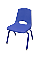 Marco Group™ Apex™ Stacking Chairs, 22"H, Blue/Blue, Pack Of 6
