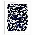 Amanti Art Indigo Swirls II by Jodi Fuchs Wood Framed Wall Art Print, 35”H x 28”W, White