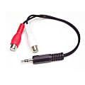 StarTech.com 6in Stereo Audio Cable - 3.5mm Male to 2x RCA Female 1 thumbnail image