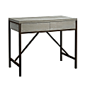 Sauder® Manhattan Gate 45"W Writing Work Table, Mystic Oak/Bronze