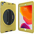 CTA Digital Protective Case with Build in 360° Rotatable Grip Kickstand for iPad 7th/ 8th/ 9th Gen 10.2, iPad Air 3, iPad Pro 10.5, Yellow - Impact Resistant, Drop Resistant - Silicone Body - Hand Strap - 10.3" Height x 7.3" Width x 0.8" Depth - 1 Pack