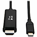 Tripp Lite by Eaton USB-C to HDMI Adapter Cable (M/M), 4K 60 Hz, 4:4:4, Thunderbolt 3 Compatible, Black, 6 ft. (1.8 m) 1 thumbnail image