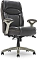 Serta® Smart Layers™ Jennings Big & Tall Ergonomic Bonded Leather High-Back Executive Chair, Dark Gray/Silver