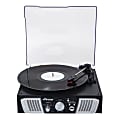 Victor Lakeshore VHRP-1100 Dual-Bluetooth® Belt-Drive Retro 5-In-1 Turntable System, 13.11"H x 5.4"W x 13.2"D, Black 1 thumbnail image