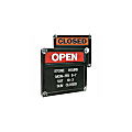 Office Depot® Brand Double-Sided Open/Closed Message Board, 13 1/8" x 15 1/8"