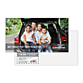 14pt, White Satin Finish, Printed 2 Sides Custom Full-Color Postcards , 6-1/2" x 12" , Box Of 50