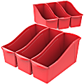 Storex® Book Bins, Medium Size, Red, Pack Of 6 1 thumbnail image