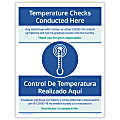 ComplyRight™ Coronavirus And Health Safety Posting Notice, Temperature Screenings, English, 8-1/2" x 11" 1 thumbnail image