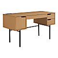 Office Star™ Denmark 54"W Executive Computer Desk With Power And Lockdowel™ Fastening System, Natural
