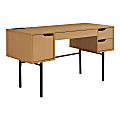 Office Star™ Denmark 54"W Executive Computer Desk With Power And Lockdowel™ Fastening System, Natural 1 thumbnail image