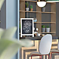 Flash Furniture Canterbury Tabletop Magnetic Chalkboard Signs, 17"H x 12"W x 1-7/8"D, White Wash Wood Frame, Pack Of 10 Signs -10HFKHDIS522315 1 thumbnail image