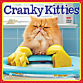 Brown Trout Animal Monthly Wall Calendar, 12” x 12”, Cranky Kitties, January To December 2022 1 thumbnail image