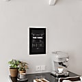 Flash Furniture Canterbury Wall Mount Magnetic Chalkboard Signs, 11" x 17", Rustic Black, Set Of 10 Signs