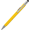 Mobile Edge Multi-Tool Tech Pen/Stylus (Yellow) - Aluminum, Steel - Yellow - Tablet, Smartphone Device Supported