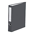 Bindertek One-Touch Classic 3-Ring Binder, 2" Rings, Dark Gray 1 thumbnail image