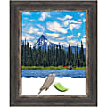 Amanti Art Picture Frame, 14" x 17", Matted For 11" x 14", Bark Rustic Char Narrow 1 thumbnail image