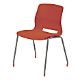 KFI Studios Imme Stack Chair, Coral/Silver