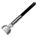 Genuine Joe Clip-on Dust Mop Steel Handle - Black - Vinyl, Steel 1 thumbnail image