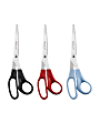 Westcott® All-Purpose Value Stainless Steel Scissors, 8", Pointed, Assorted Colors, Pack Of 3 1 thumbnail image