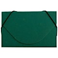 JAM Paper® Business Card Case With Elastic Closure, Green Grid