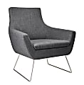 Adesso® Kendrick Fabric Chair, Charcoal Gray