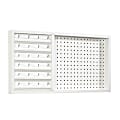 Sauder® Craft Pro Wall Mount Peg Board With Thread Storage, 15-1/4"H x 28"W, White