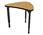 Marco Group Apex™ Series Adjustable Chevron 30"W Student Desk Student Desk, Solar Oak/Black