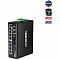 TRENDnet 10-Port Hardened Industrial Gigabit DIN-Rail Switch, 20Gbps Switching Capacity, DIN-Rail And Wall Mounts Included, Dual Redundant, Two R 1 thumbnail image