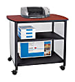 Safco® Impromptu Deluxe Machine Stand, 31"H x 34 3/4"W x 25 1/2"D, Black/Cherry