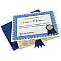 Geographics Custom Print Award Certificates Kit - 60 lb - 11" x 8.50" - Inkjet, Laser Compatible - Blue25 / Pack 1 thumbnail image