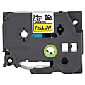 Brother® TZe-651 Black-On-Yellow Tape, 1" x 26.2'