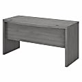 Bush Business Furniture Echo 60"W Bow-Front Computer Desk, Modern Gray, Standard Delivery 1 thumbnail image