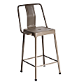 LumiSource Energy Counter Stool, Cappuccino, Set Of 2 1 thumbnail image