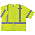 Ergodyne GloWear Safety Vest, Standard, Type-R Class 3, Small/Medium, Lime, 8320Z