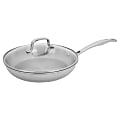 Henckels Clad H3 Stainless Steel Fry Pan With Lid, 10", Silver 1 thumbnail image