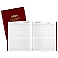 AT-A-GLANCE® Standard Diary® Daily Diary, 7 1/2" x 9 7/16", Red, January to December 2019