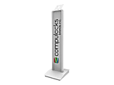 Compulocks VESA Brandable Floor Stand - Stand - for tablet - aluminum - white - floor-standing