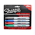 Sharpie® Extreme Permanent Markers, Fine Point, Assorted Colors, Pack Of 4