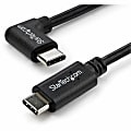 StarTech.com 1m 3 ft Right Angle USB-C Cable M/M - USB 2.0 - USB Type C Cable - 90 degree USB-C Cable - USB2CC1MR 1 thumbnail image