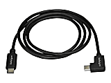 StarTech.com 1m 3 ft Right Angle USB-C Cable M/M - USB 2.0 - USB Type C Cable - 90 degree USB-C Cable - USB2CC1MR 1 thumbnail image