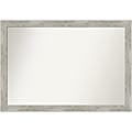 Amanti Art Narrow Non-Beveled Rectangle Framed Bathroom Wall Mirror, 27-1/2” x 39-1/2”, Dove Graywash 1 thumbnail image